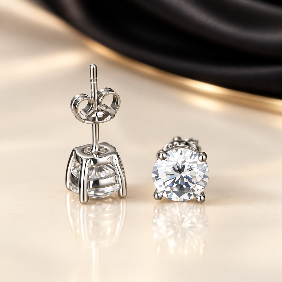 Boucles d’oreilles Éclat JOYA en moissanite