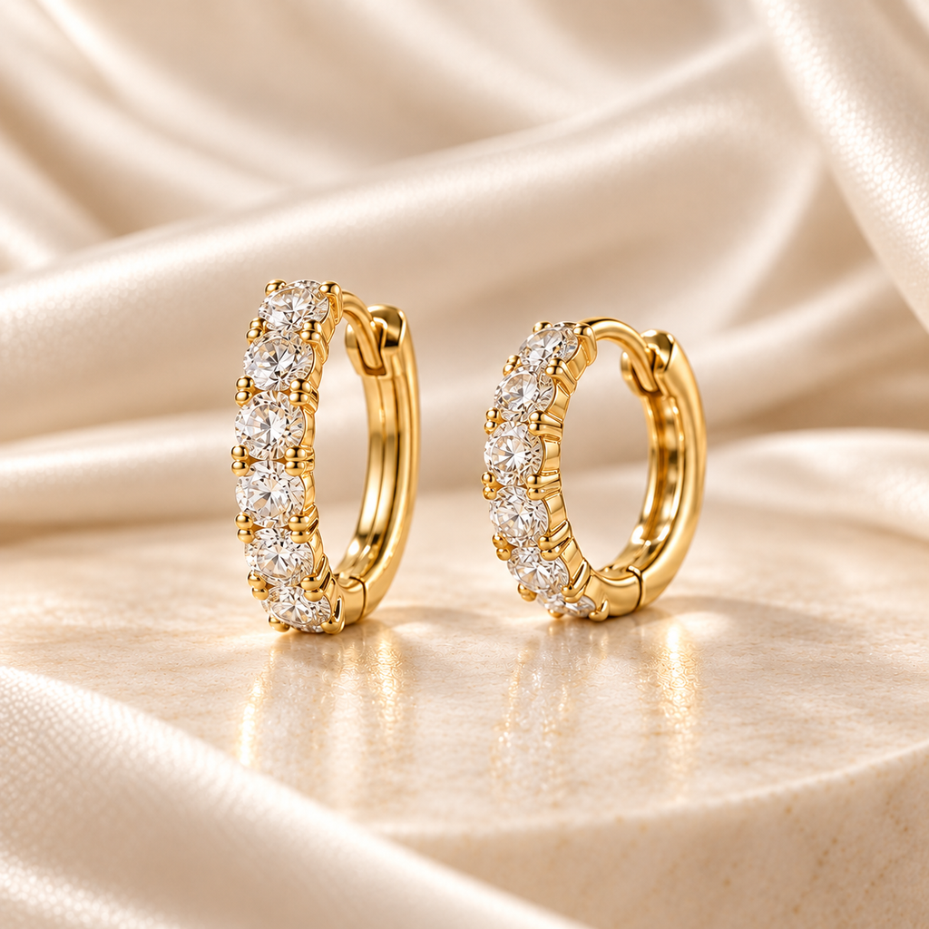 Créoles Lumière JOYA en moissanite