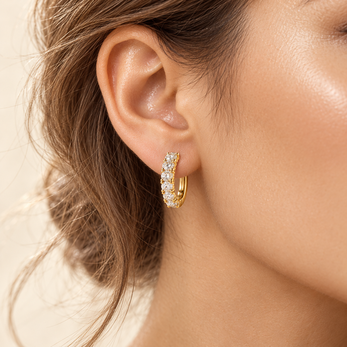 Créoles Lumière JOYA en moissanite